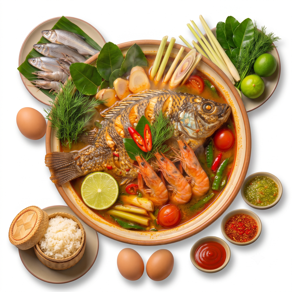 🍲 [똠얌빠] 남늠강 자연산 민물고기 똠얌 보양탕