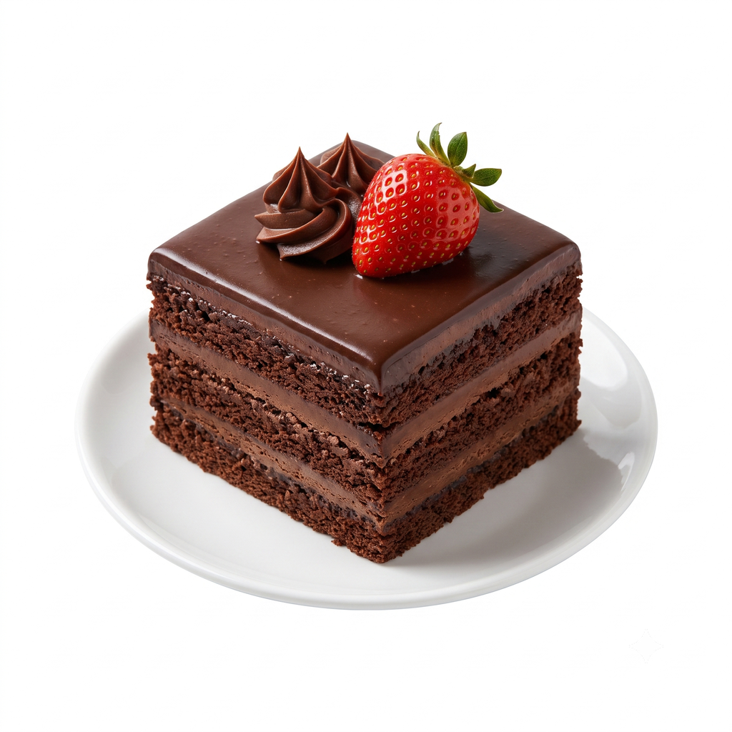 조각 케이크 (디저트) (진한 다크 초코 가나슈 🍫, 매장 취식 / 일반 포장 🟢)