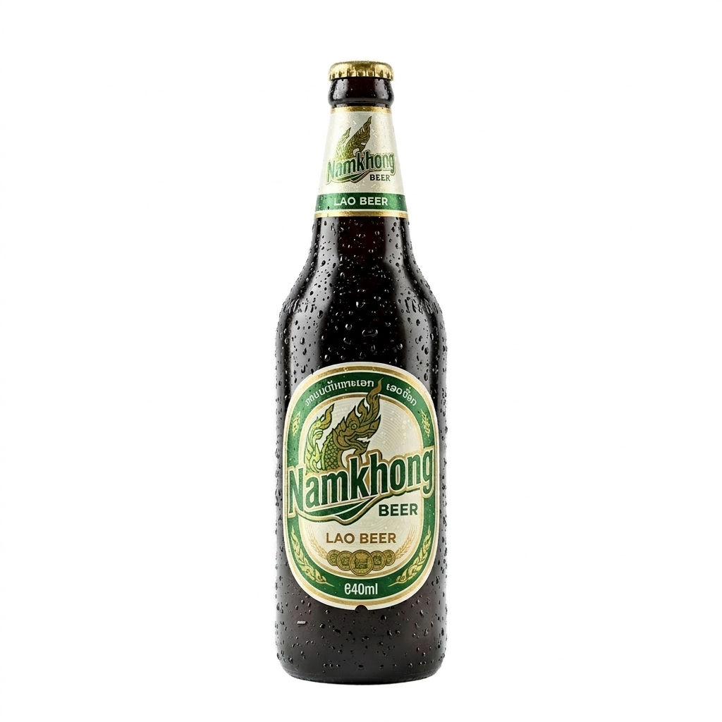🍻Namkhong Large Glass Bottle (Crate) 640ml x 12