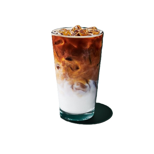 Iced Caramel Macchiato {ຄາຣາເມລ ມັກຄີອາໂຕ ເຢັນ}